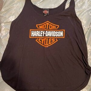 OBX Harley-Davidson Women's Black Logo Tank Top